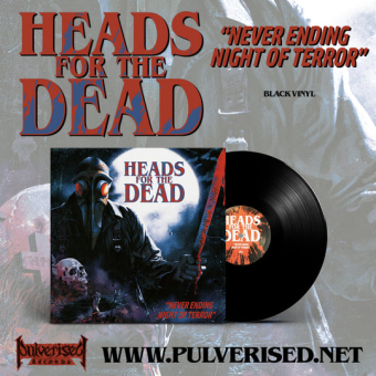 HEADS FOR THE DEAD Never Ending Night Of Terror LP BLACK [VINYL 12"]